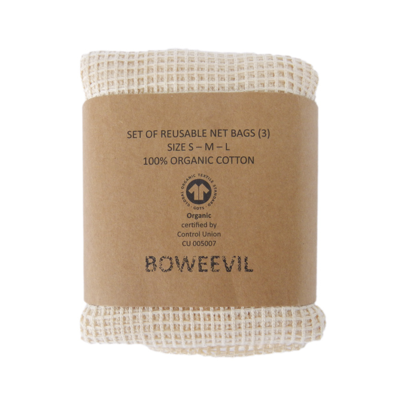 Bo Weevil Set Obst- und Gemüsebeutel aus Bio-Baumwolle